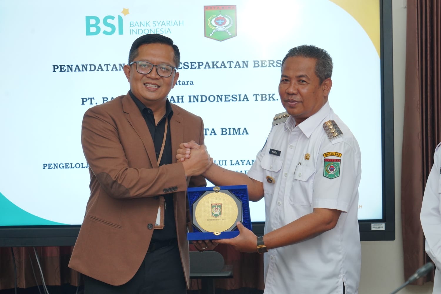 PJ. Walikota Bima Resmikan Kerjasama MoU PT. Bank NTB dengan Pemkot Bima 