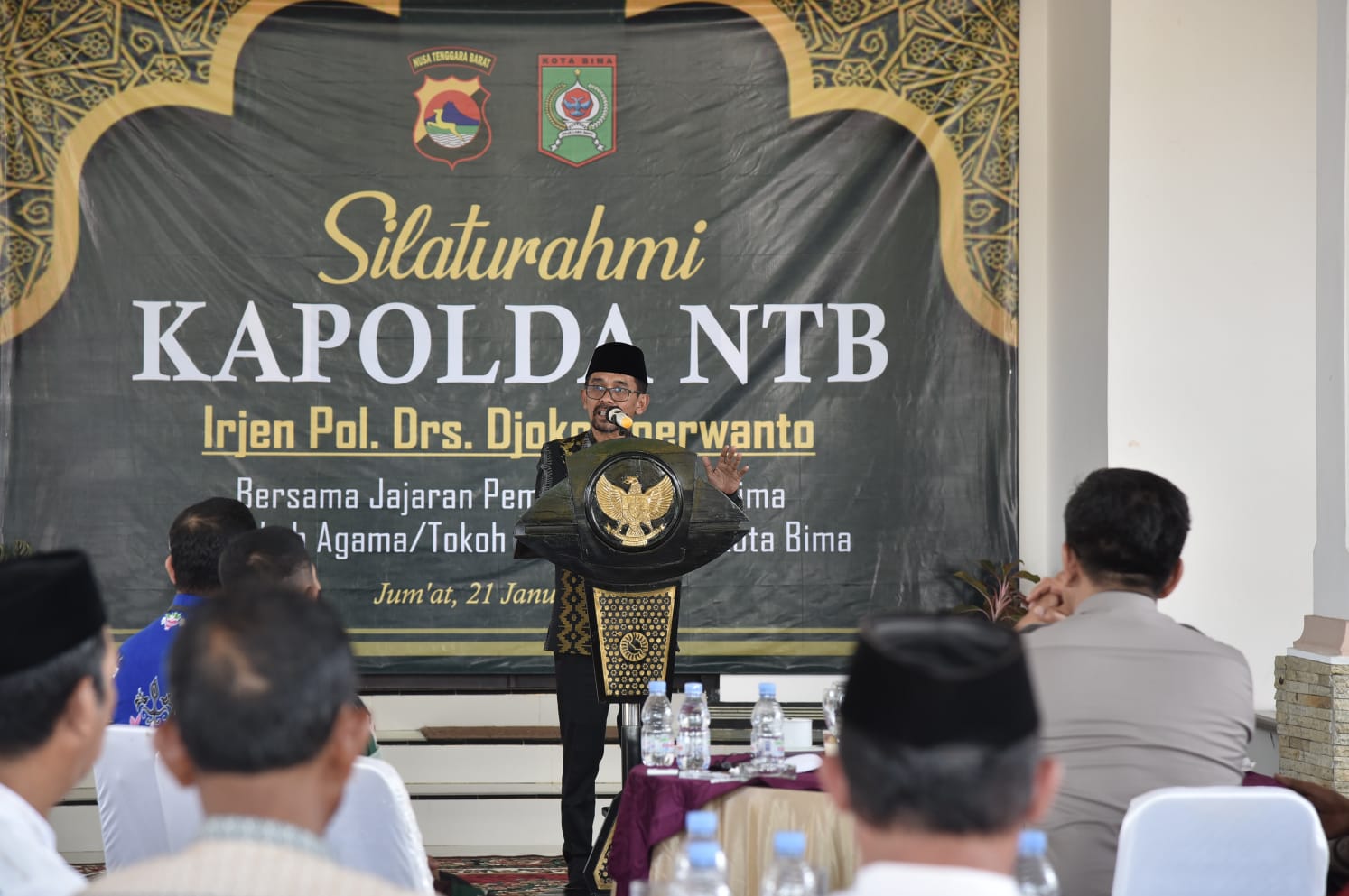 Walikota HML saat terima kunjungan Kapolda NTB